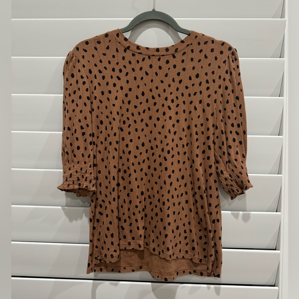 Lucky brand animal print top